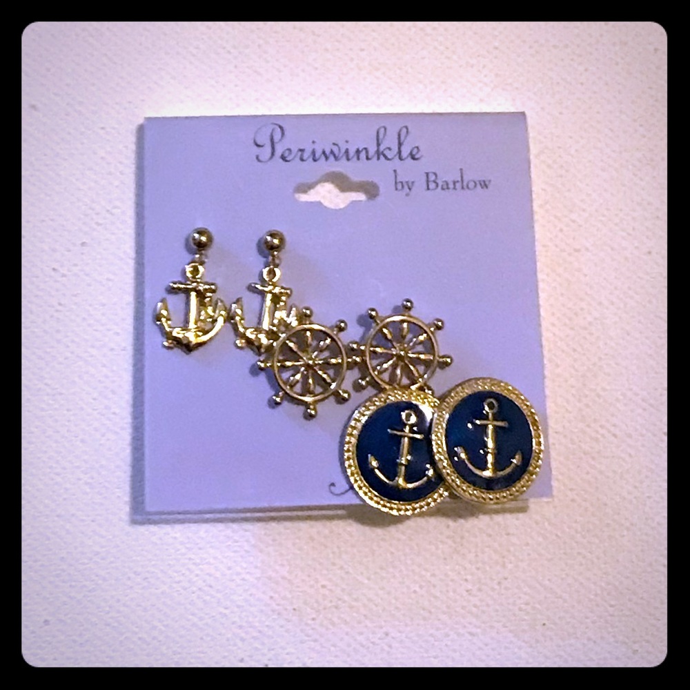 Set of 3 Nautical Earrings